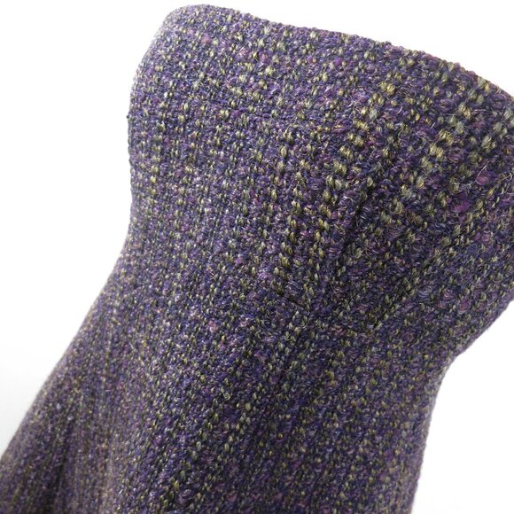 BEAUTIFUL Nanette Lepore "Timpani" Tweed Dress NWT Sz 10 Plum - Picture 5 of 16